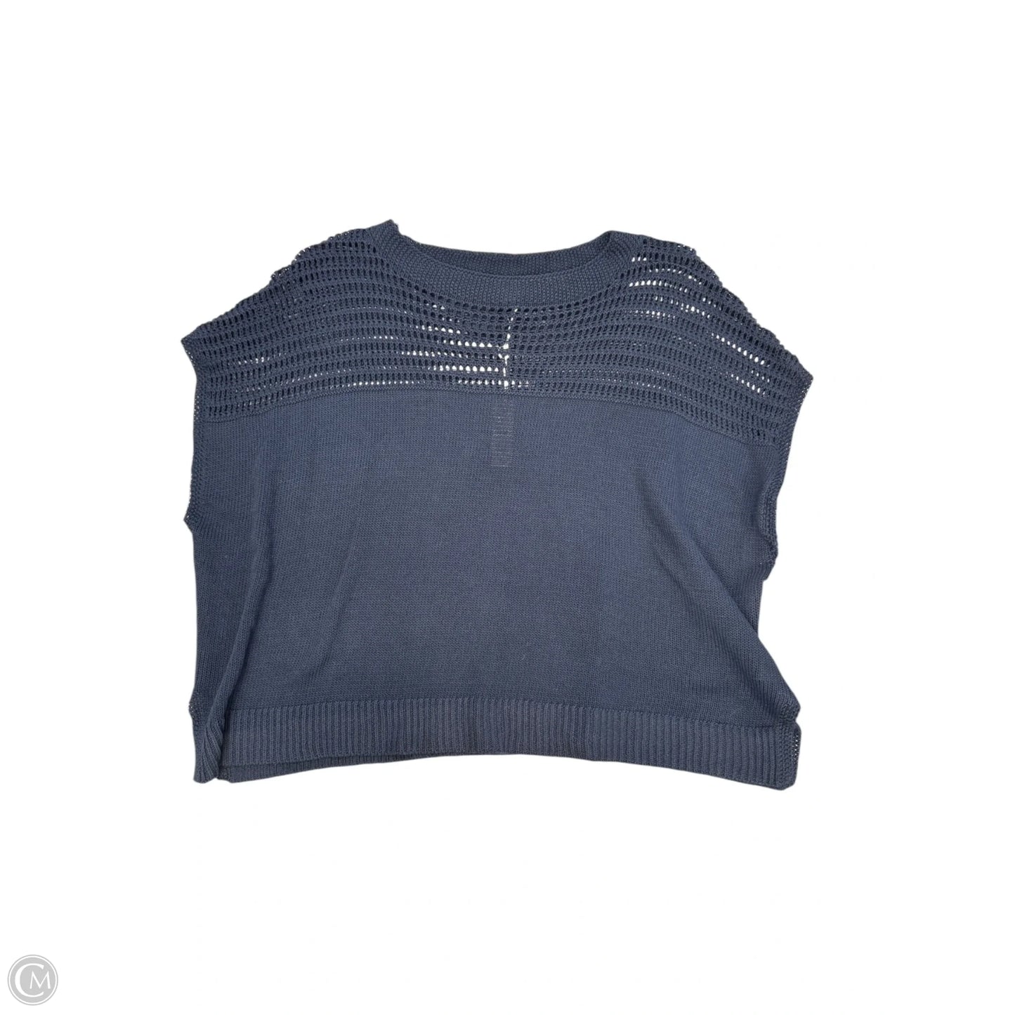 Top Short Sleeve By Max Studio In Blue, Size: M