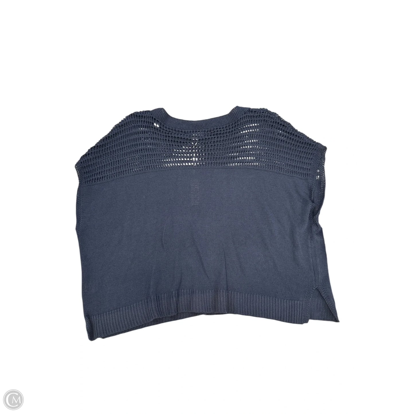 Top Short Sleeve By Max Studio In Blue, Size: M