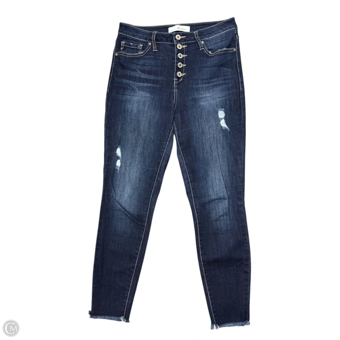 Jeans Skinny By Kancan In Blue Denim, Size: 6