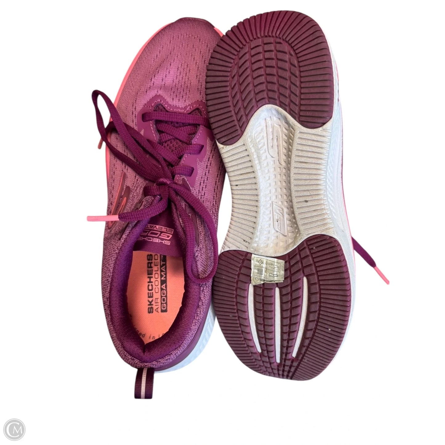 Shoes Athletic By Skechers In Pink & Purple, Size: 7