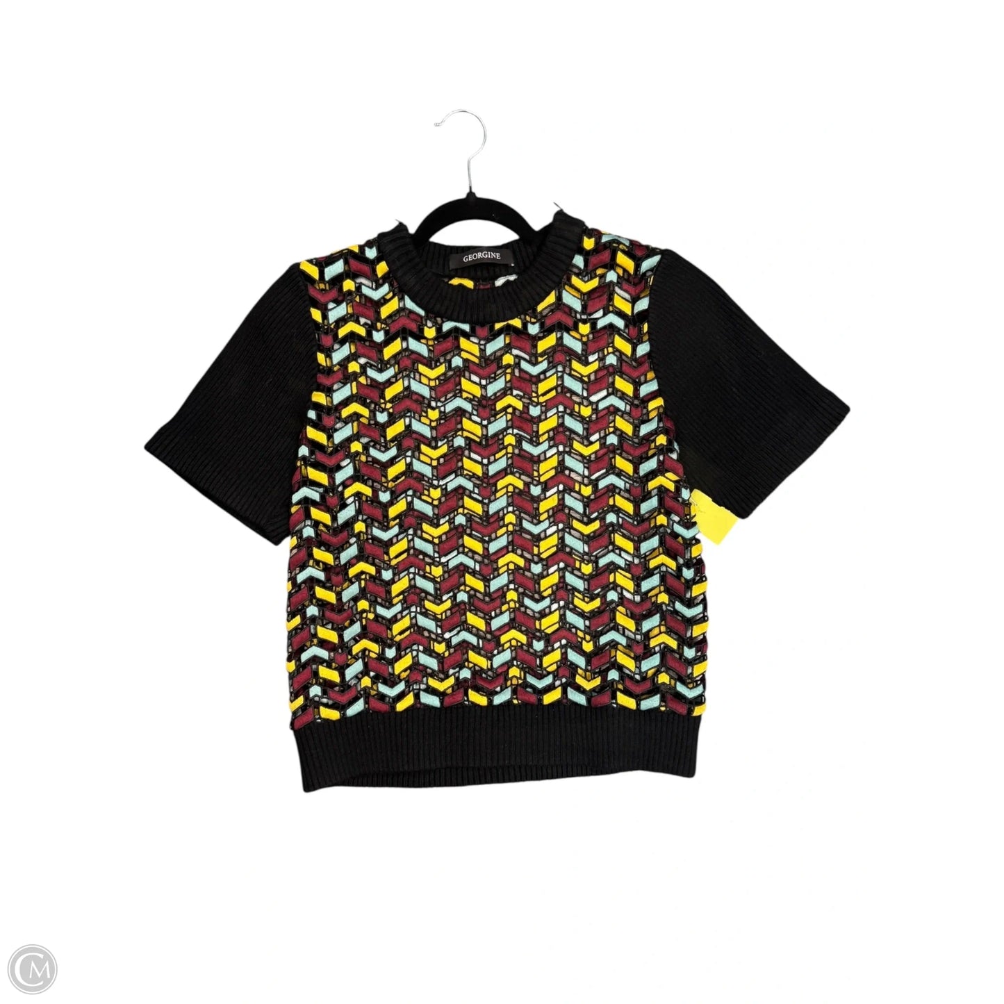 Top Short Sleeve By Cmc In Multi-colored, Size: M