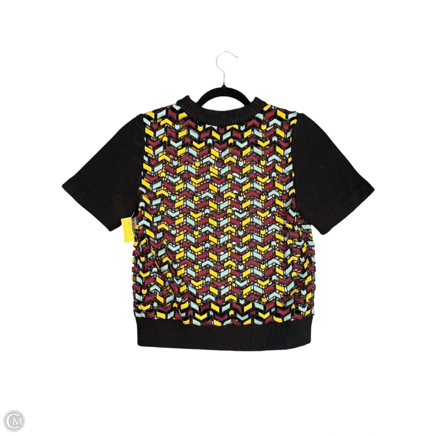 Top Short Sleeve By Cmc In Multi-colored, Size: M