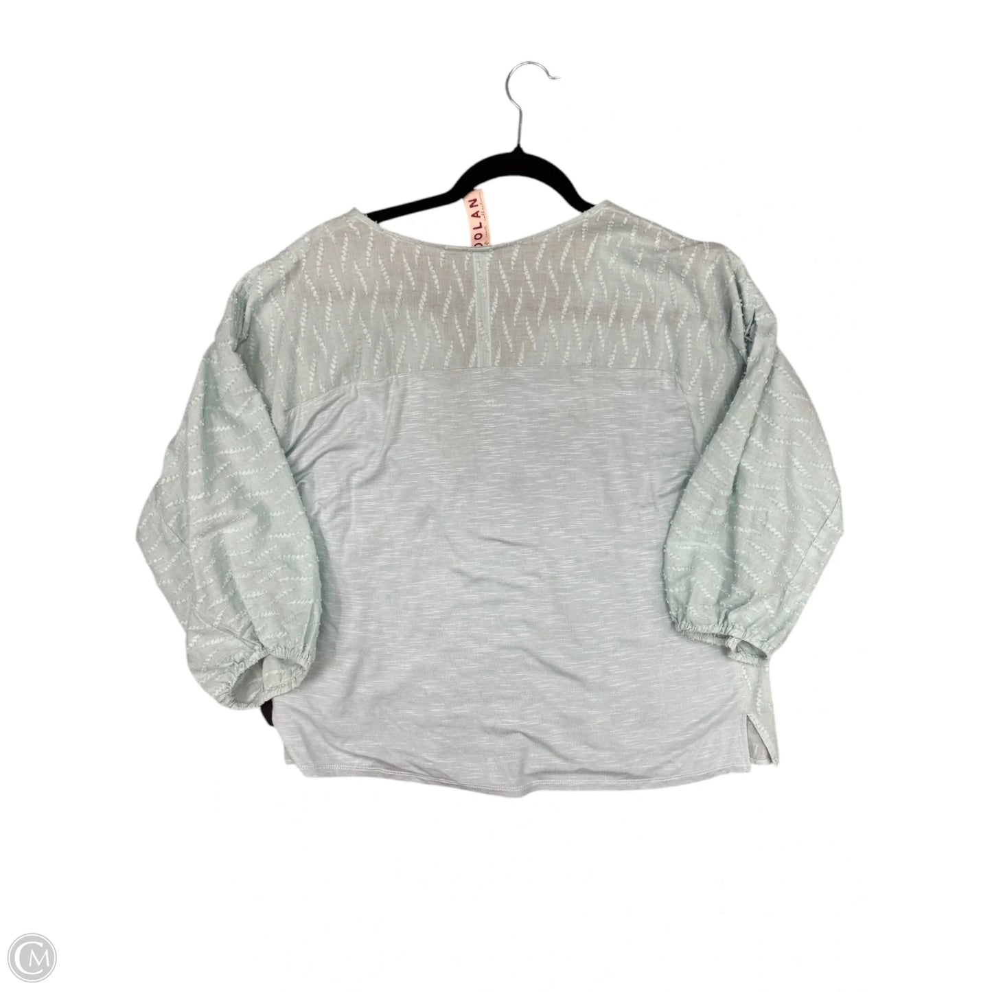 Top 3/4 Sleeve By Dolan Left Coast In Aqua, Size: M