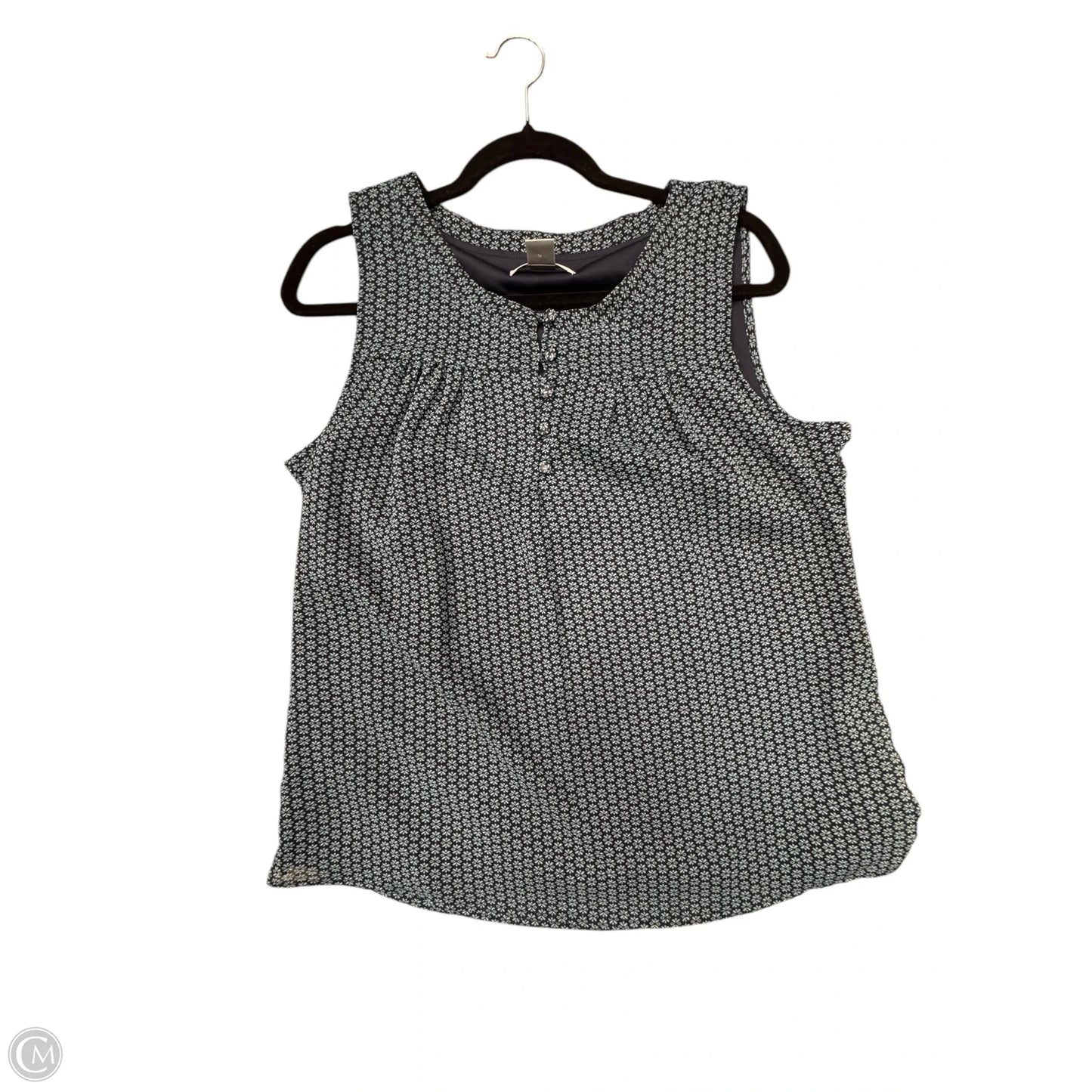 Top Sleeveless By Christopher And Banks In Blue, Size: M