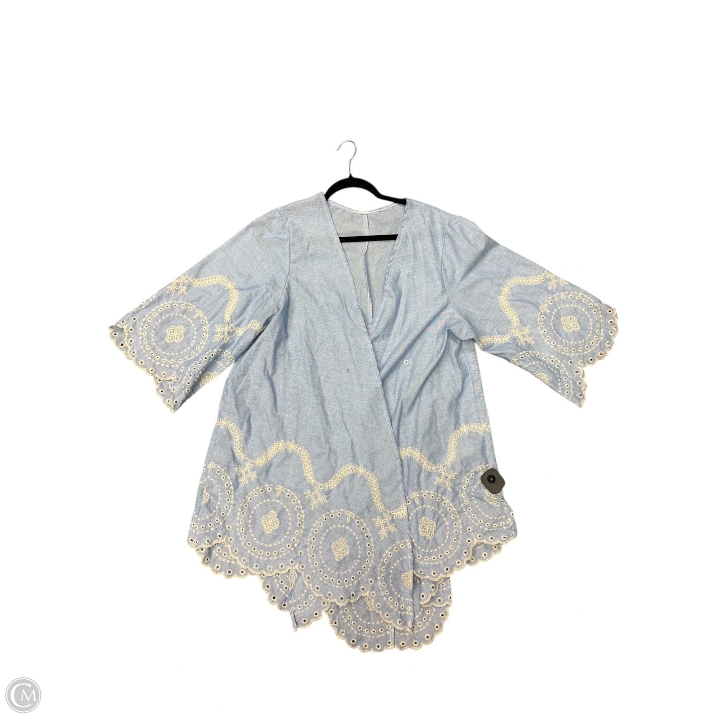 Shawl By Clothes Mentor In Blue, Size: Osfm