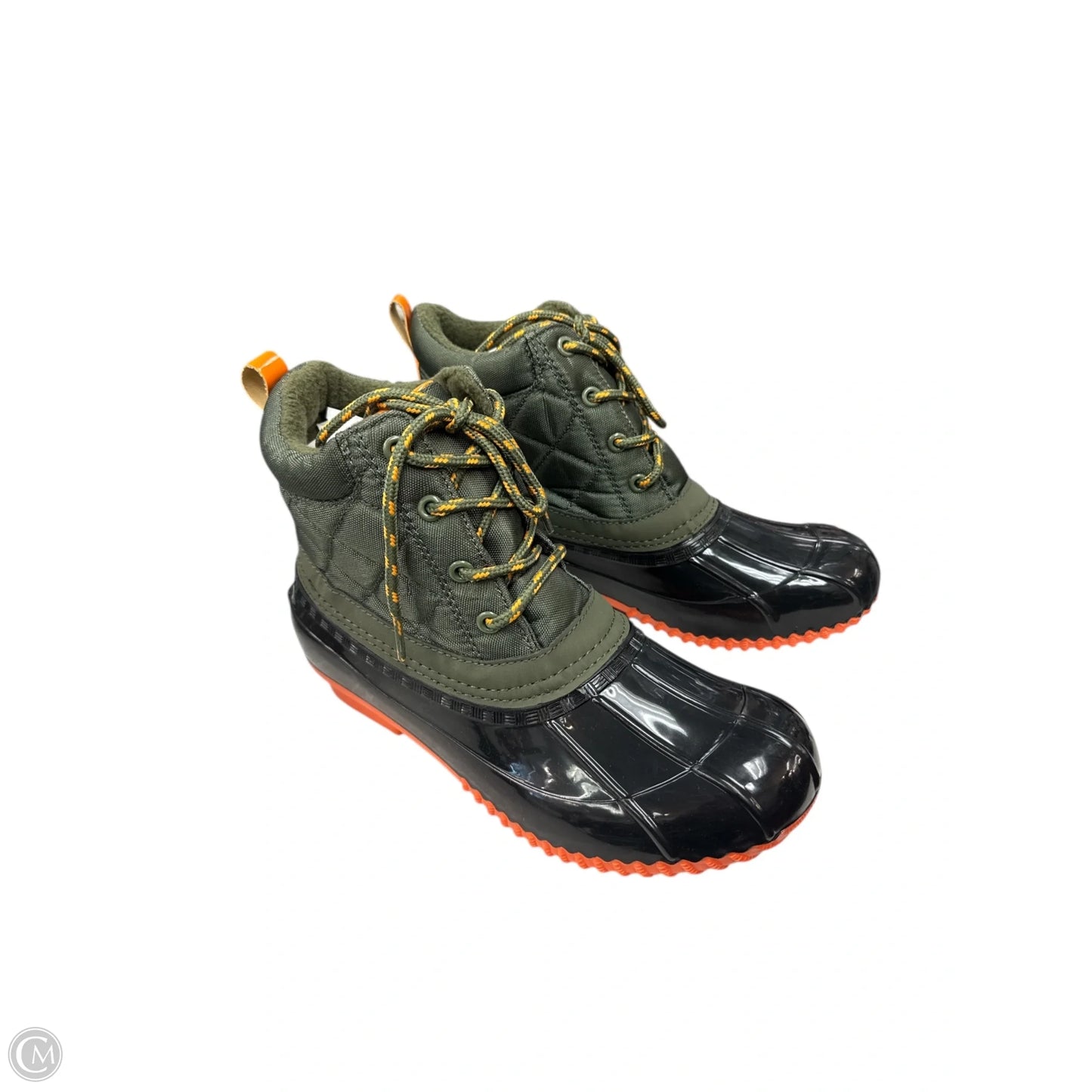 Boots Ankle Flats By Sugar In Black & Green, Size: 7