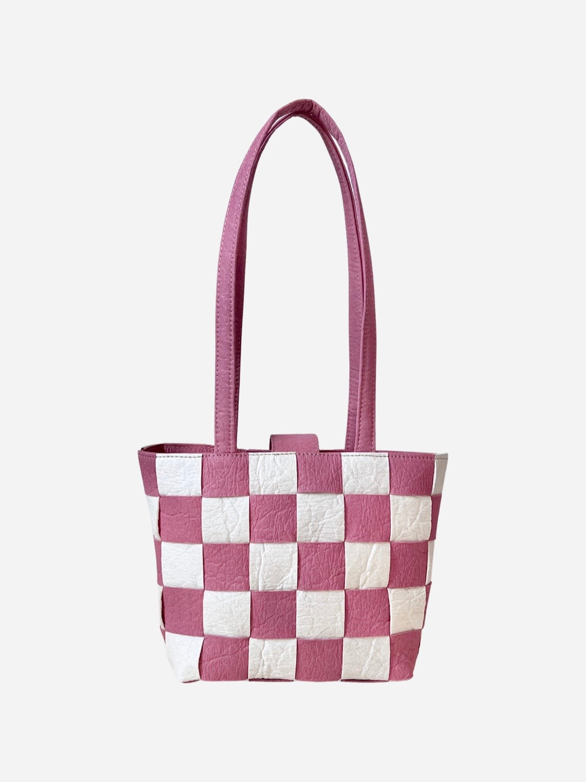 Woven Tote, old rose/natural