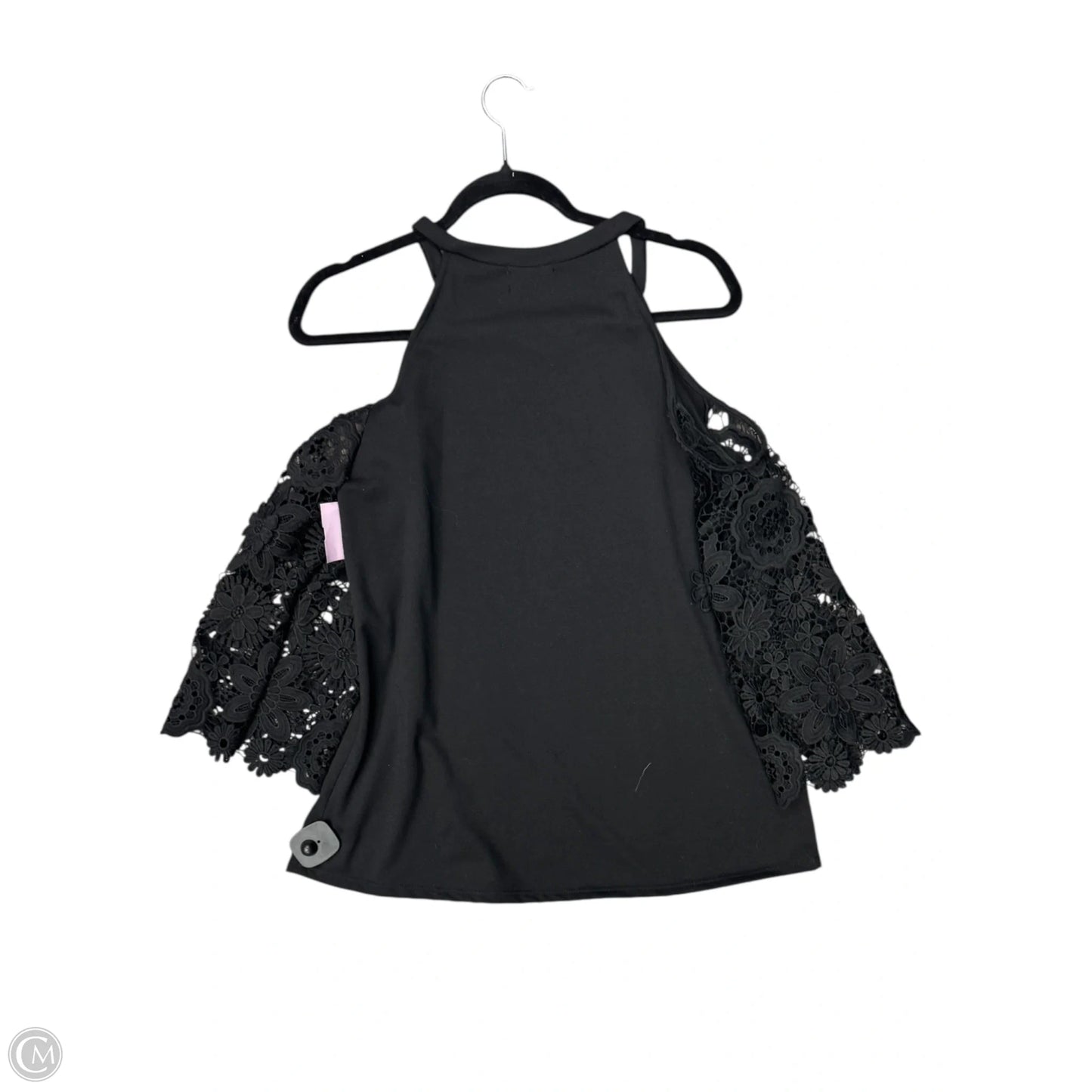 Top Long Sleeve By Cotton Bleu In Black, Size: S