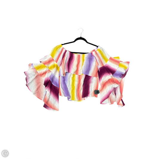 Blouse 3/4 Sleeve By Ariella In Multi-colored, Size: M