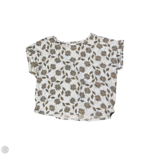 Top Short Sleeve Basic By Maurices In Floral Print, Size: Xxl