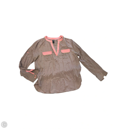 Blouse 3/4 Sleeve By Cmb In Tan, Size: M