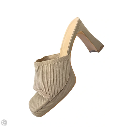 Shoes Heels Block By Cmb In Tan, Size: 9