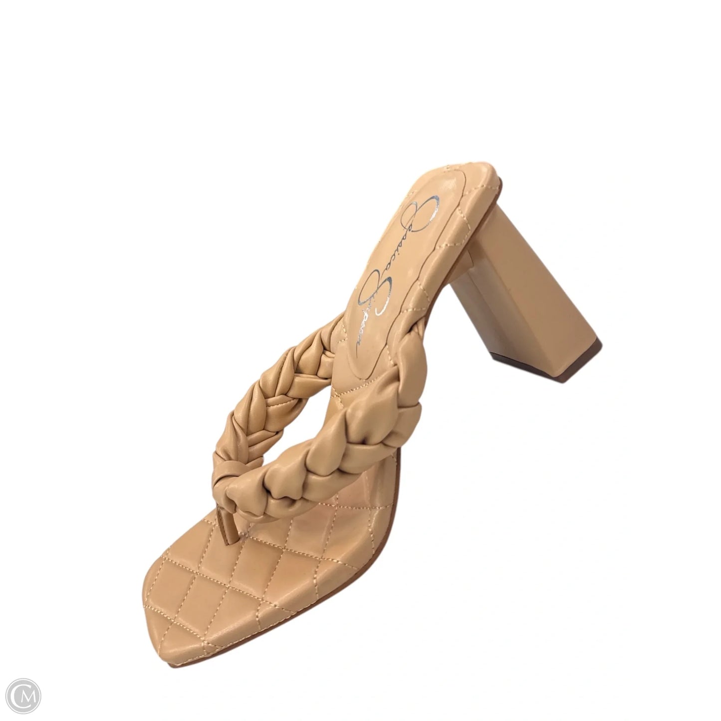 Shoes Heels Block By Jessica Simpson In Tan, Size: 9