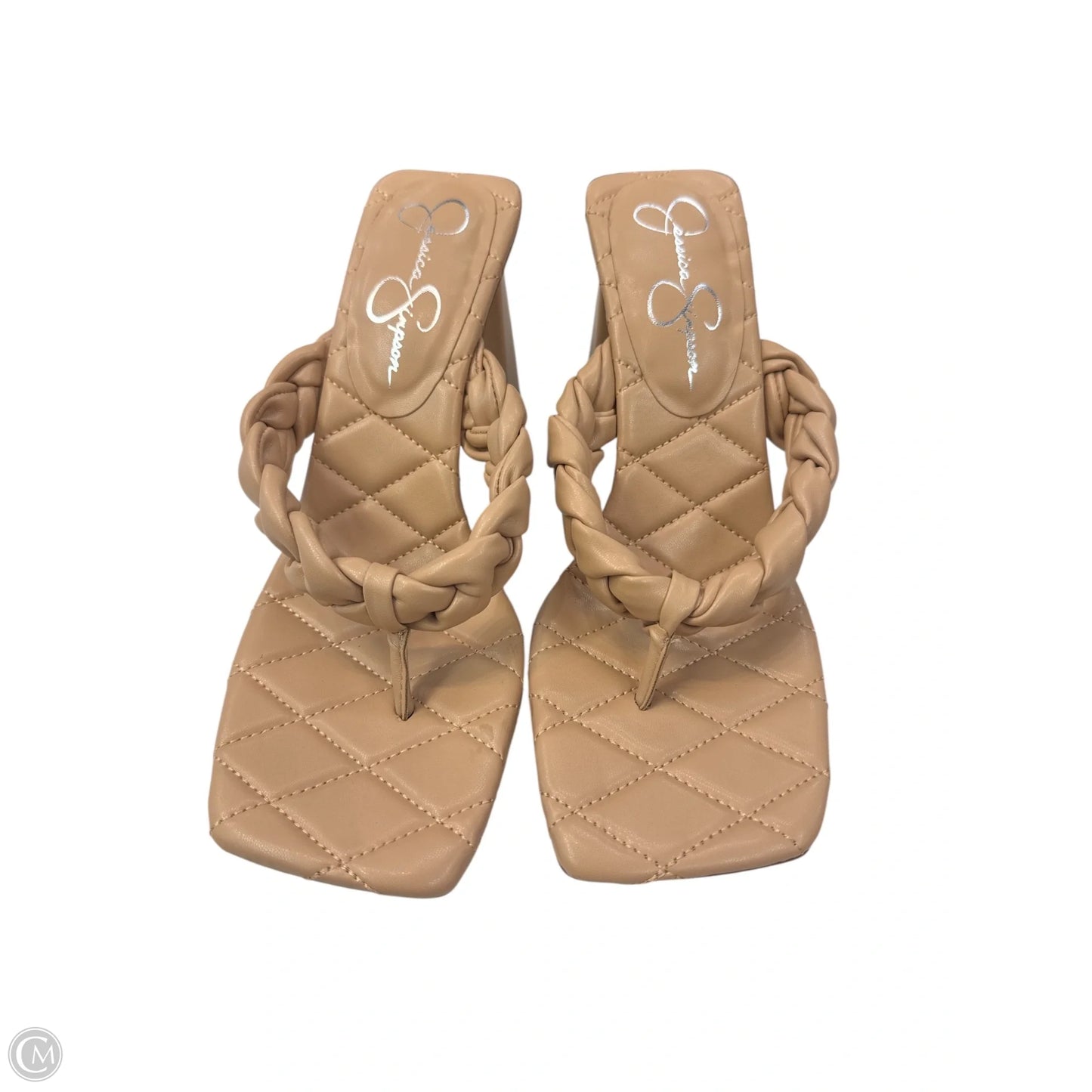 Shoes Heels Block By Jessica Simpson In Tan, Size: 9