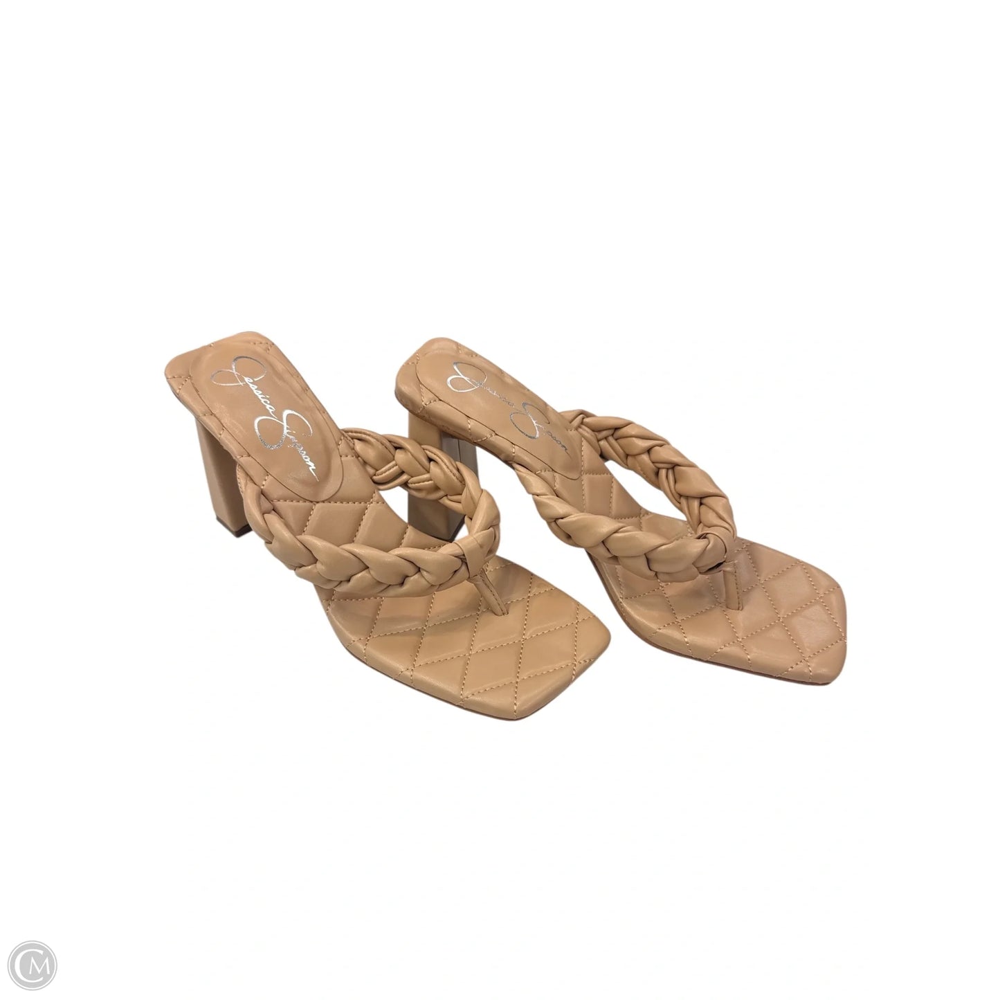 Shoes Heels Block By Jessica Simpson In Tan, Size: 9