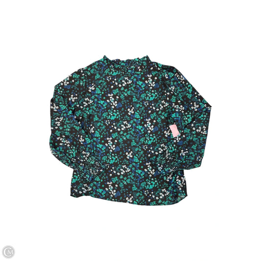 Blouse Long Sleeve By Ann Taylor In Floral Print, Size: Xl