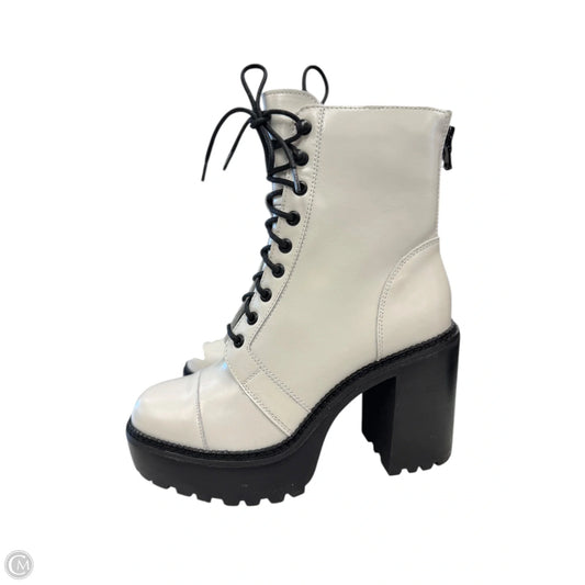 Boots Combat By Steve Madden In Cream, Size: 7.5
