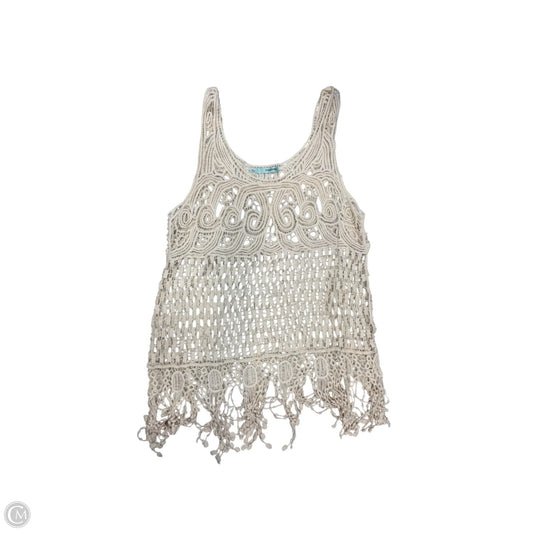 Top Sleeveless By Maurices In Tan, Size: L