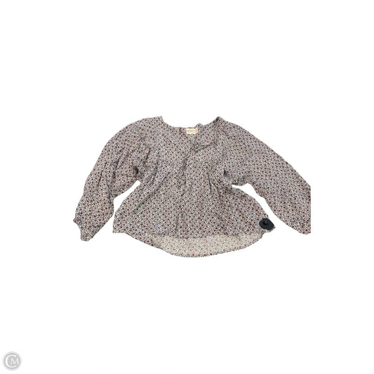 Blouse Long Sleeve By Denim & Supply By Ralph Lauren In Floral Print, Size: S
