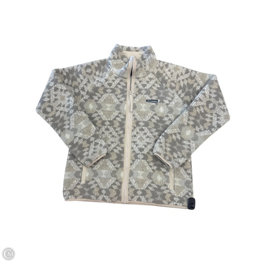 Jacket Fleece By Columbia In Beige, Size: M
