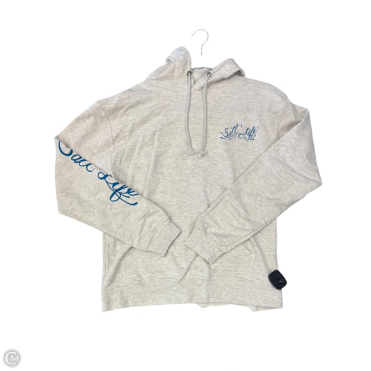 Sweatshirt Hoodie By Clothes Mentor In Taupe, Size: L