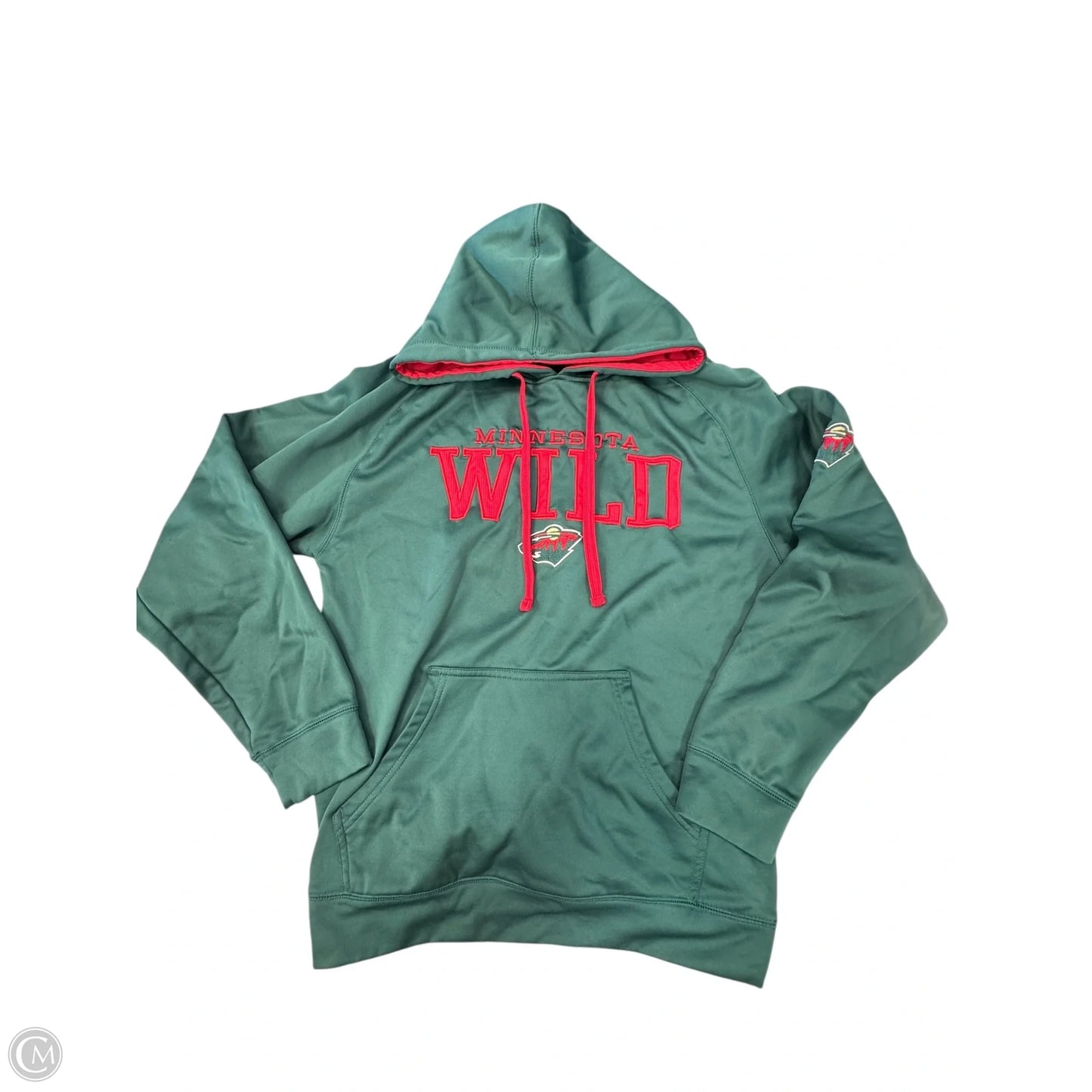 Sweatshirt Hoodie By Clothes Mentor In Green, Size: M