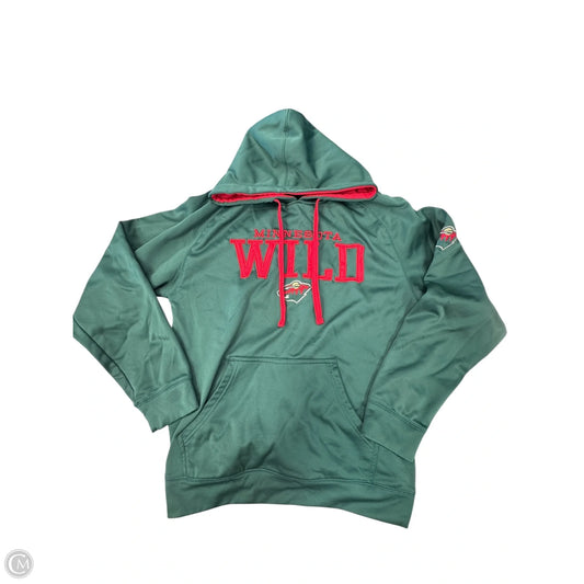 Sweatshirt Hoodie By Clothes Mentor In Green, Size: M