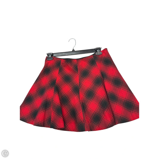 Skirt Mini & Short By Polo Ralph Lauren In Black & Red, Size: 10