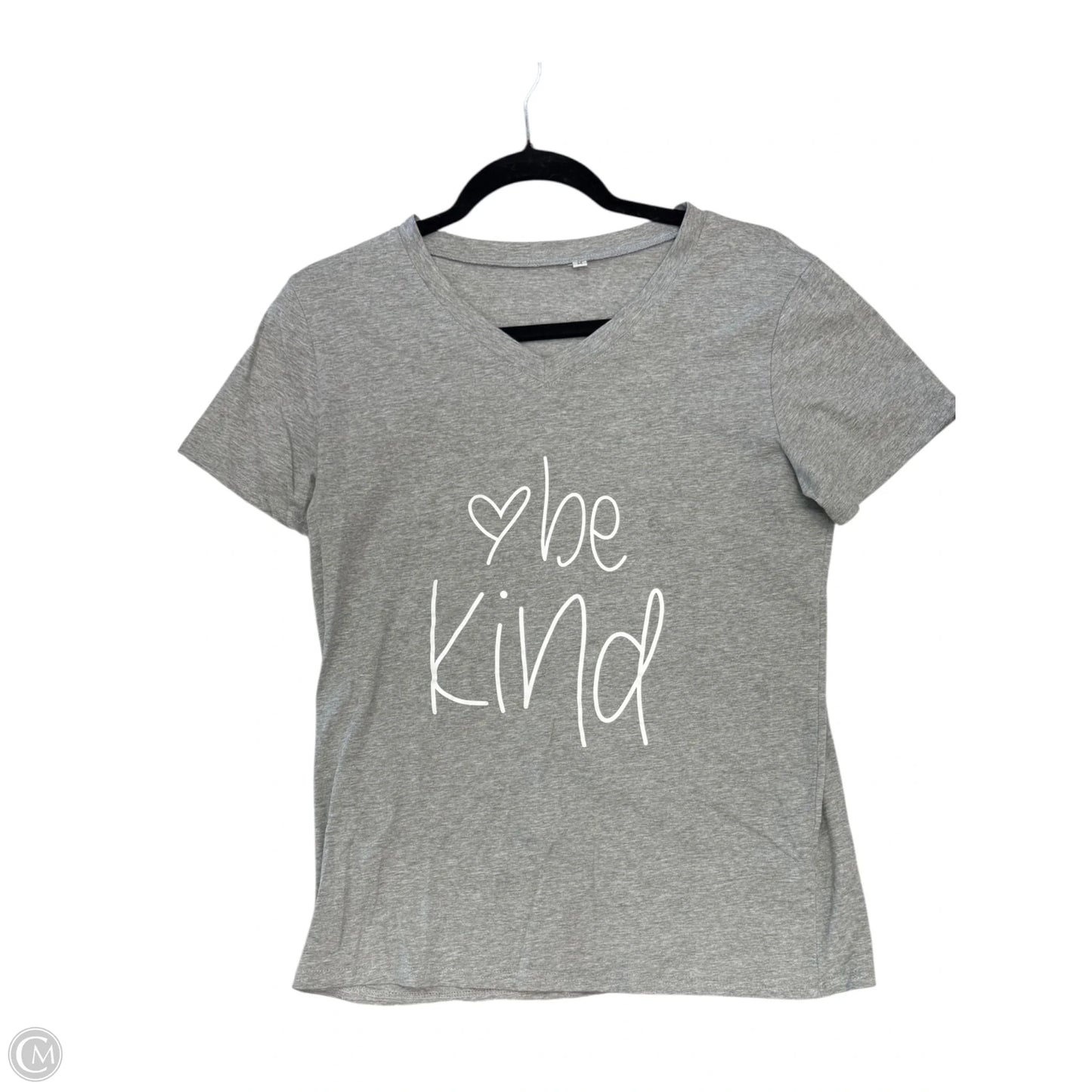 Top Short Sleeve Basic By Clothes Mentor In Grey, Size: M