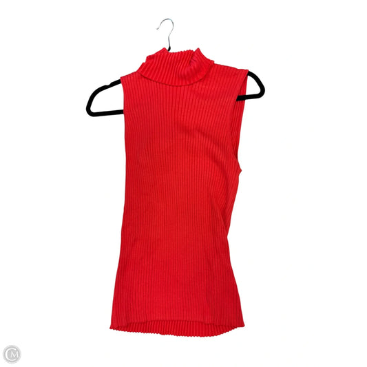 Top Sleeveless By Express In Orange, Size: Large