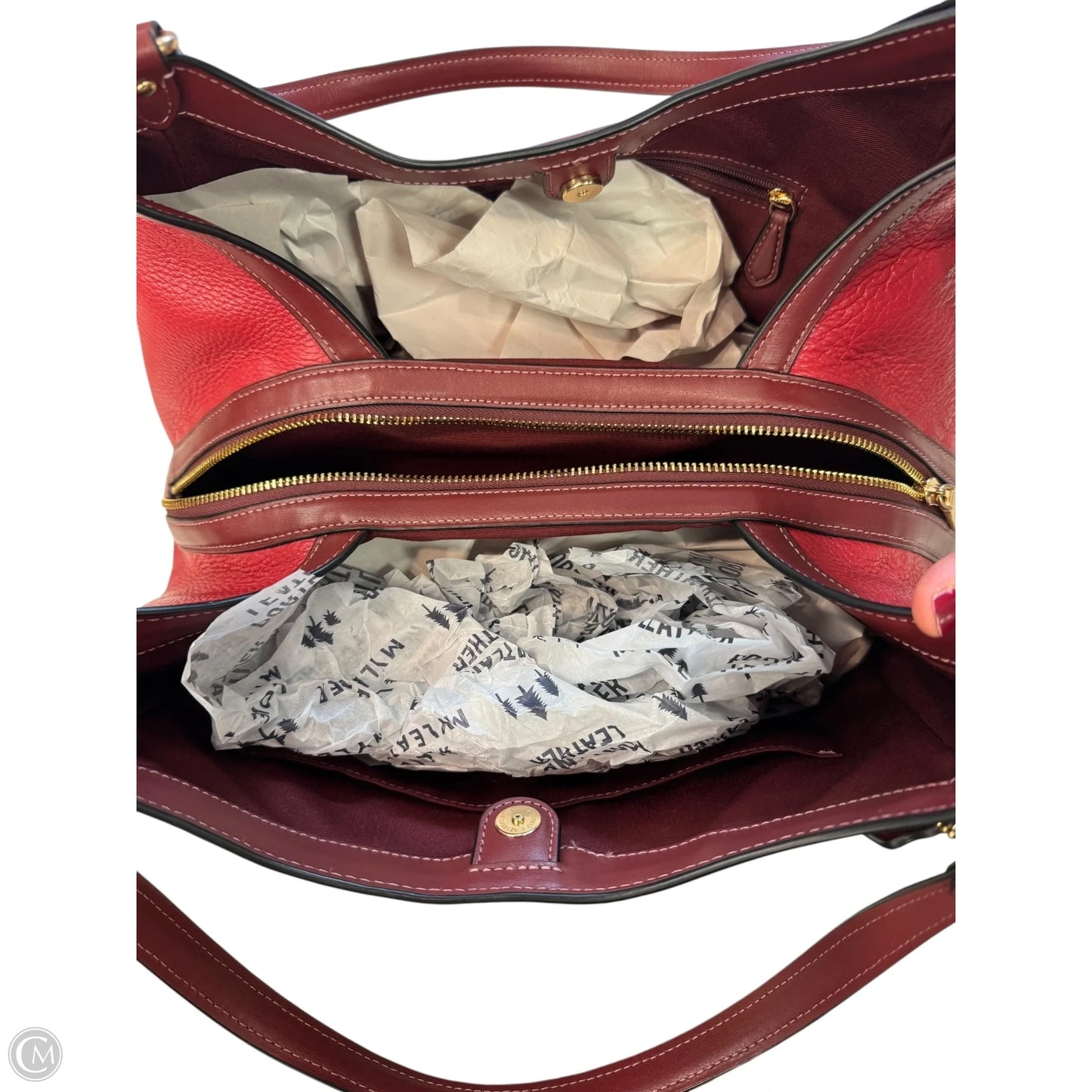 Handbag Designer By Coach, Size: Large