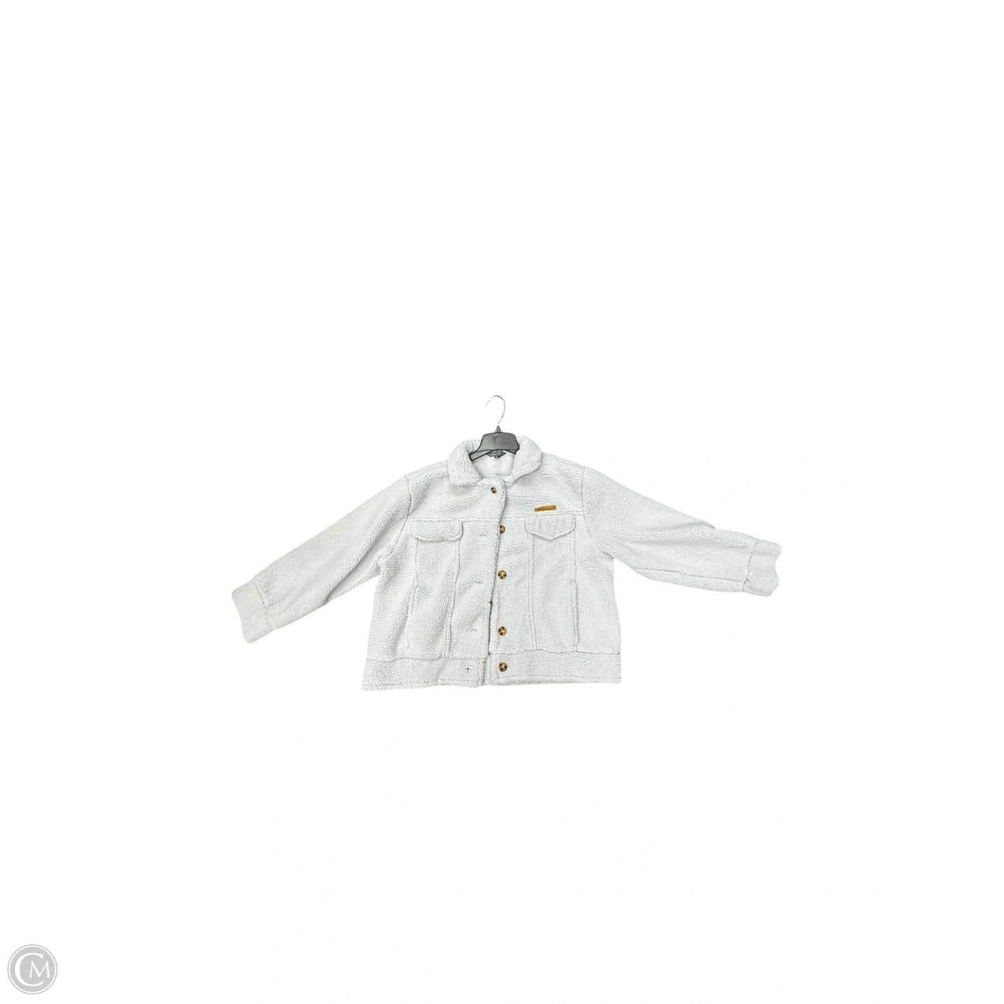 Jacket Fleece By Simply Southern In Grey, Size: Xxl