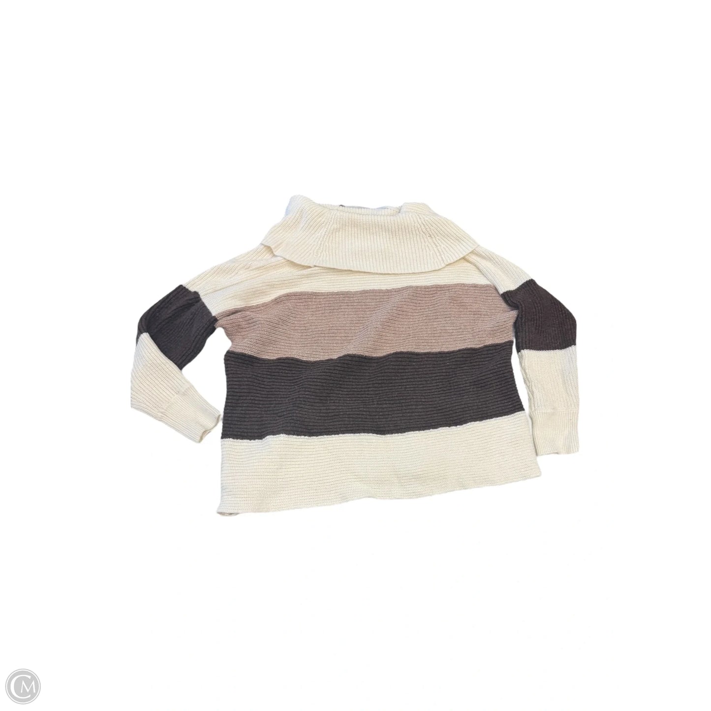 Sweater By Lane Bryant In Brown & Cream, Size: Xl