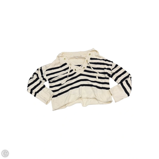 Sweater By Maurices In Black & Cream, Size: L