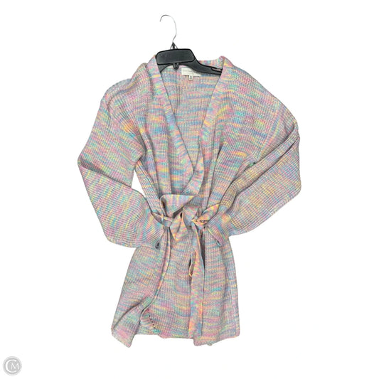 Sweater Cardigan By Clothes Mentor In Multi-colored, Size: M
