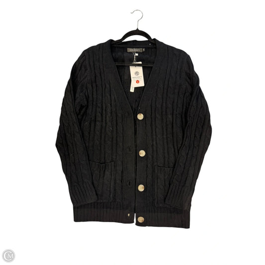 Sweater Cardigan By Clothes Mentor In Black, Size: M