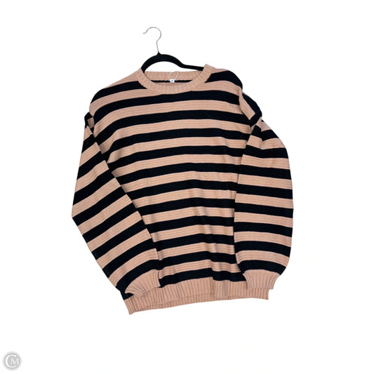 Sweater By Clothes Mentor In Black & Gold, Size: M