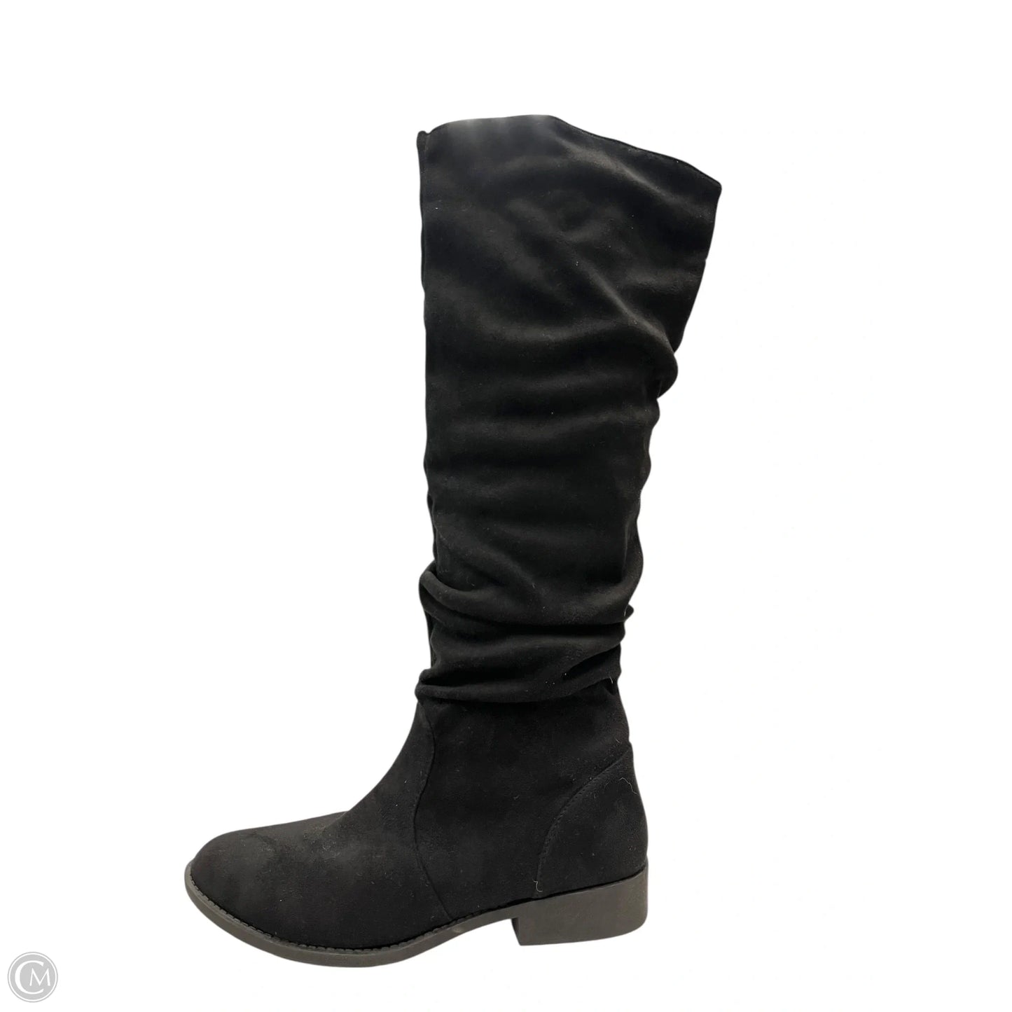 Boots Knee Flats By Qupid In Black, Size: 8