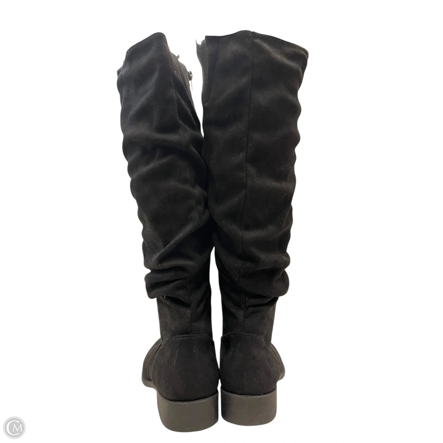 Boots Knee Flats By Qupid In Black, Size: 8