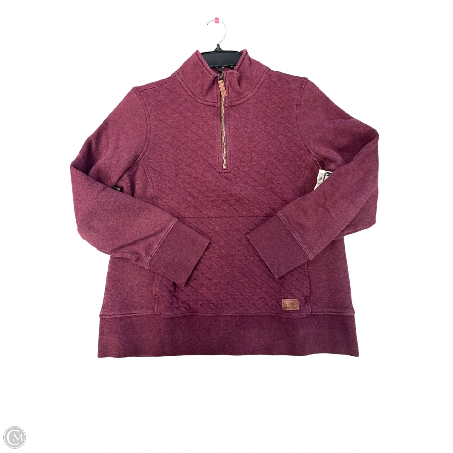 Sweatshirt Collar By L.l. Bean In Maroon, Size: M