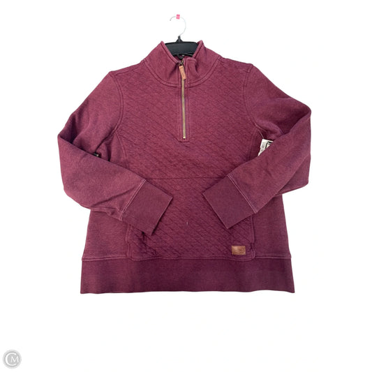 Sweatshirt Collar By L.l. Bean In Maroon, Size: M