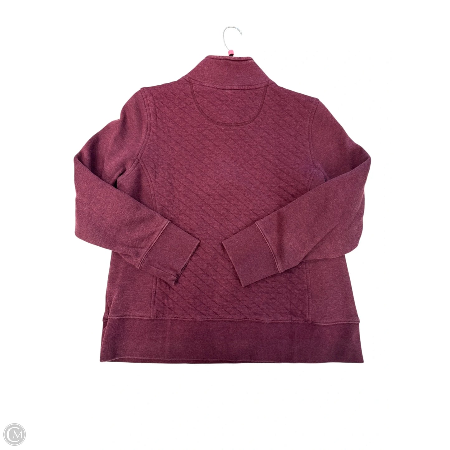 Sweatshirt Collar By L.l. Bean In Maroon, Size: M