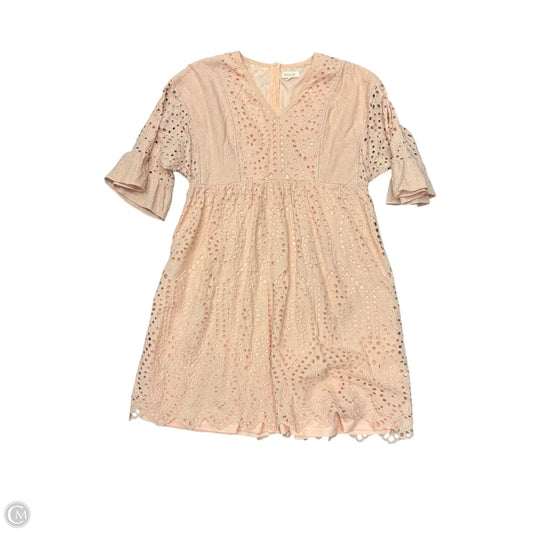 Dress Casual Midi By Roolee In Peach, Size: L