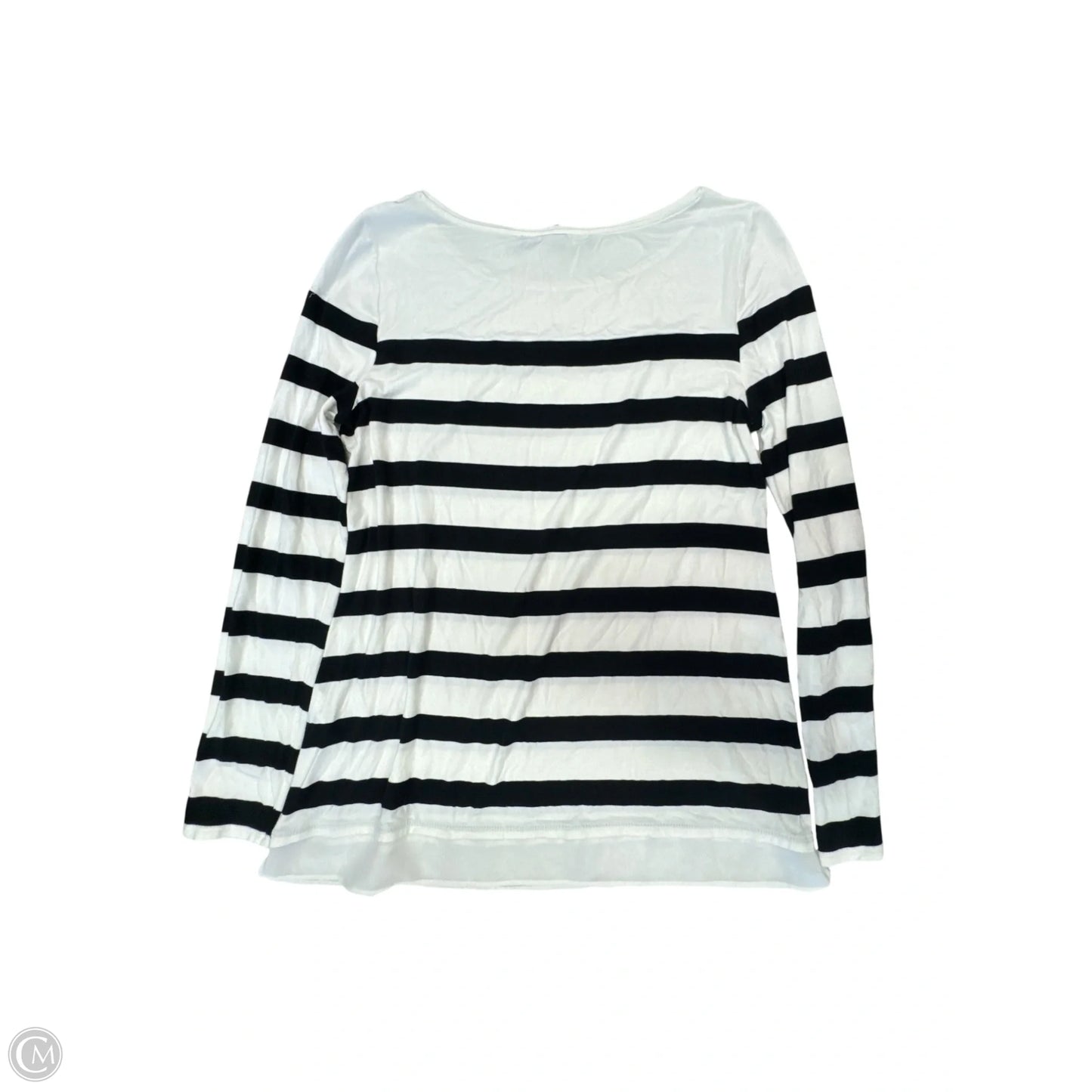Top Long Sleeve By White House Black Market In Black & White, Size: S