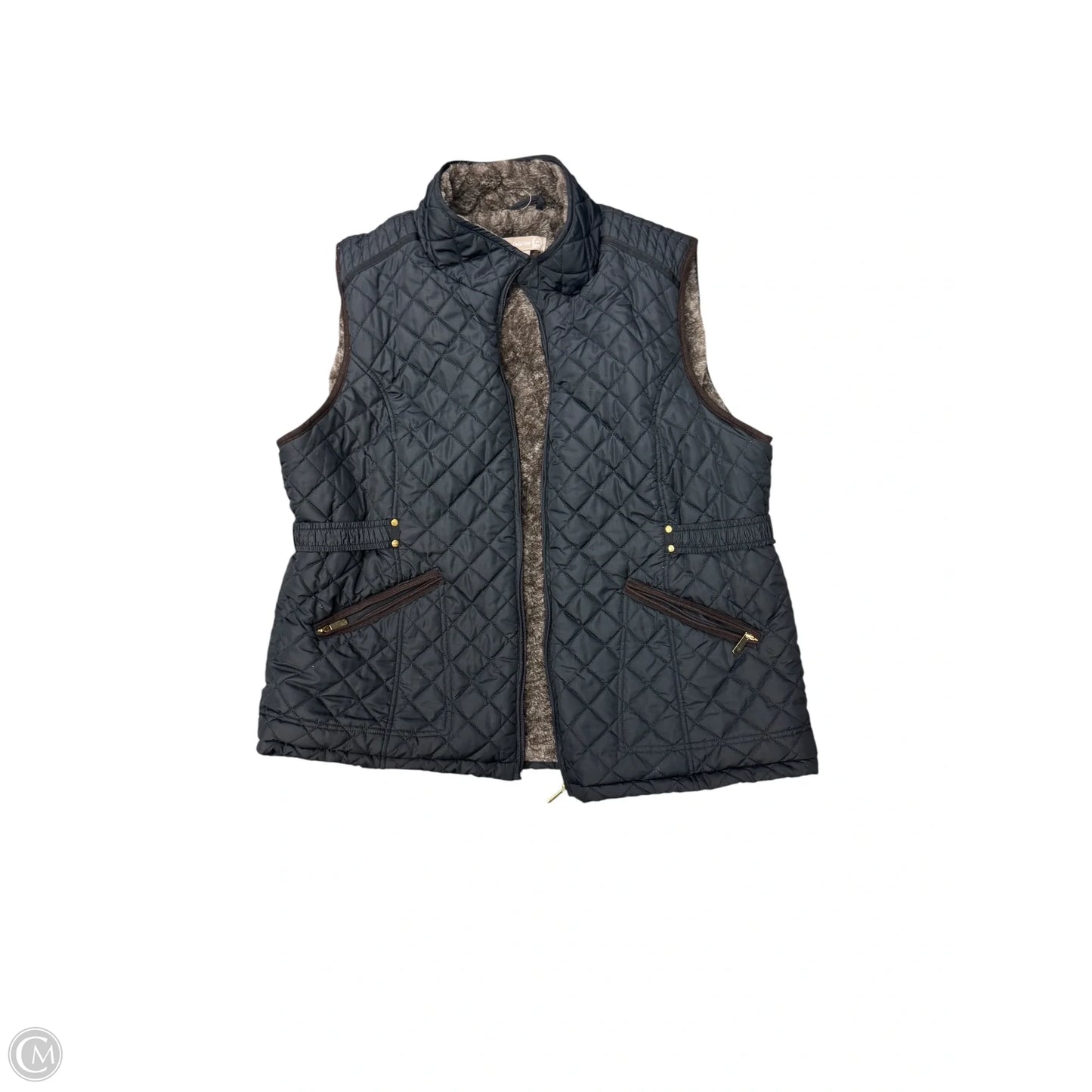 Vest Puffer & Quilted By Cmb In Black, Size: Xxl