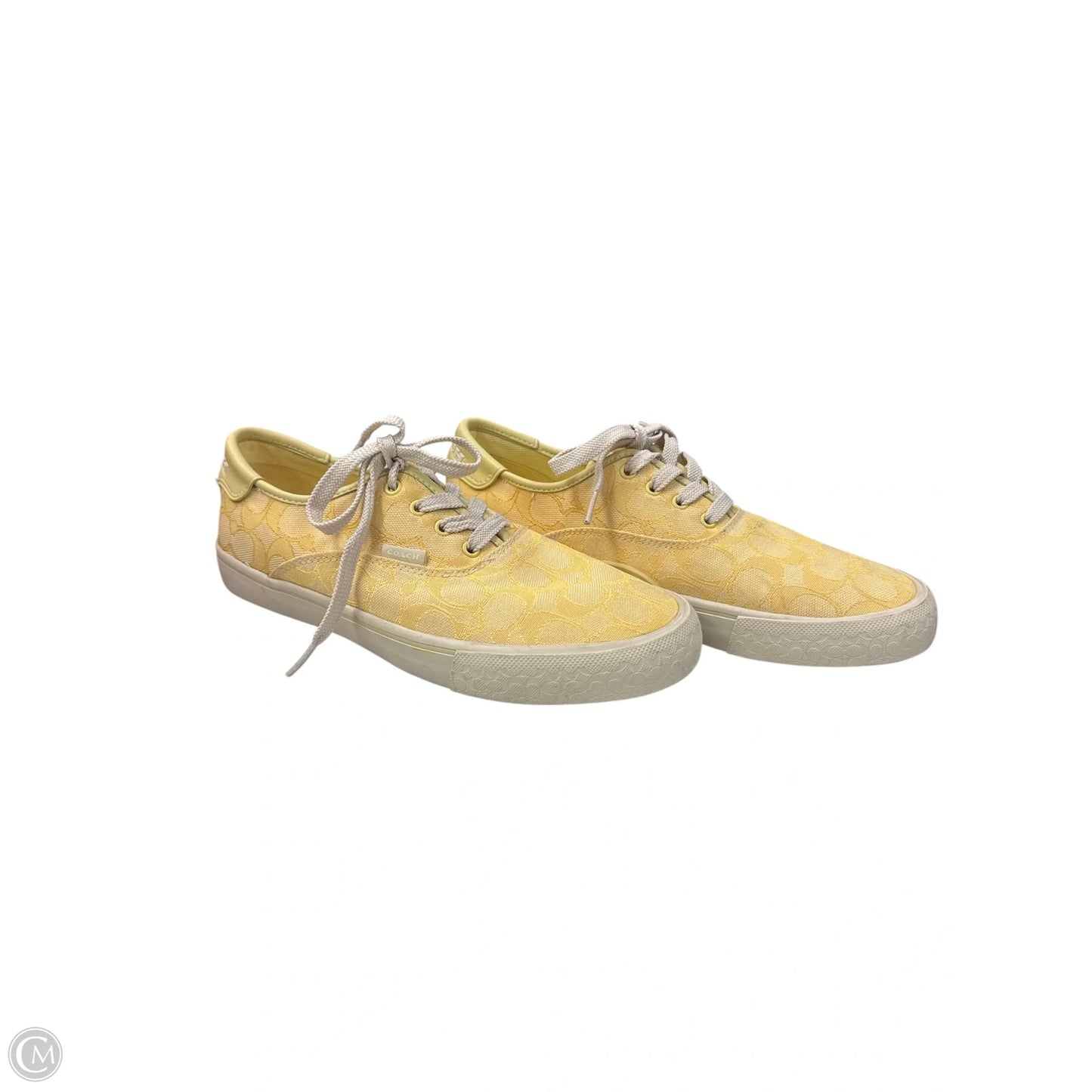 Shoes Designer By Coach In Yellow, Size: 8.5