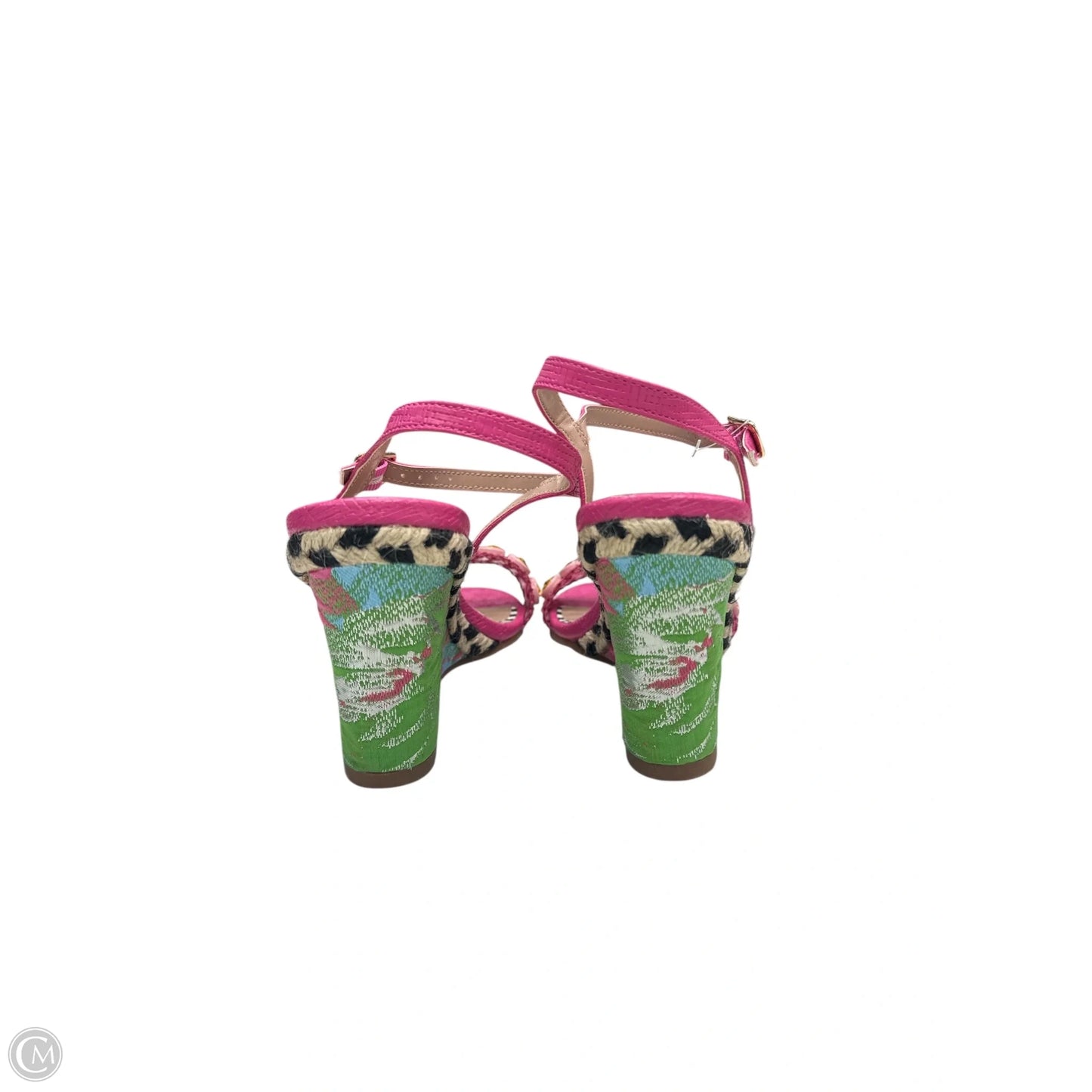 Shoes Heels Wedge By Betsey Johnson In Pink, Size: 6.5
