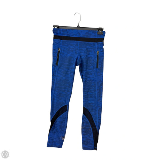 Athletic Leggings By Lululemon In Black & Blue, Size: 6