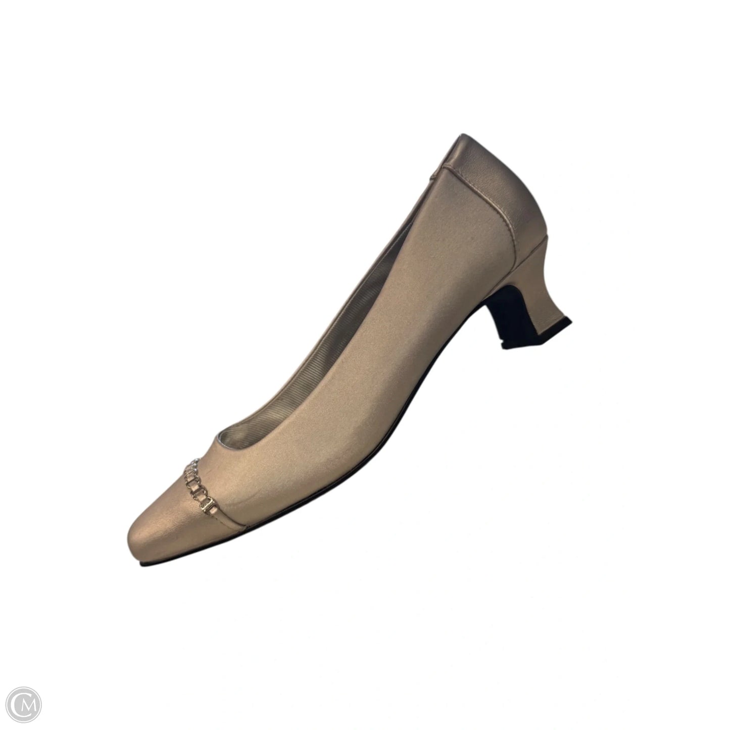 Shoes Heels Kitten By Easy Street In Silver, Size: 7