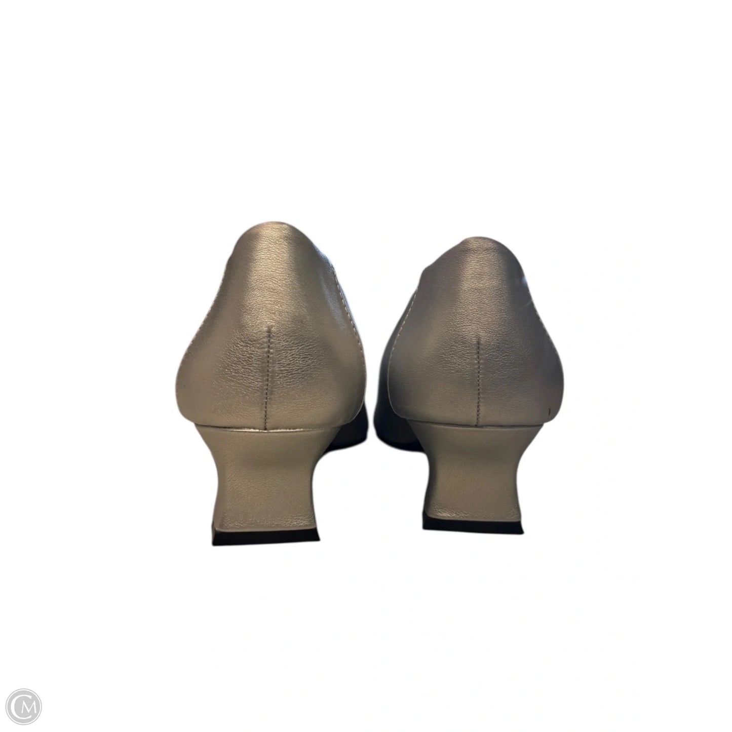 Shoes Heels Kitten By Easy Street In Silver, Size: 7